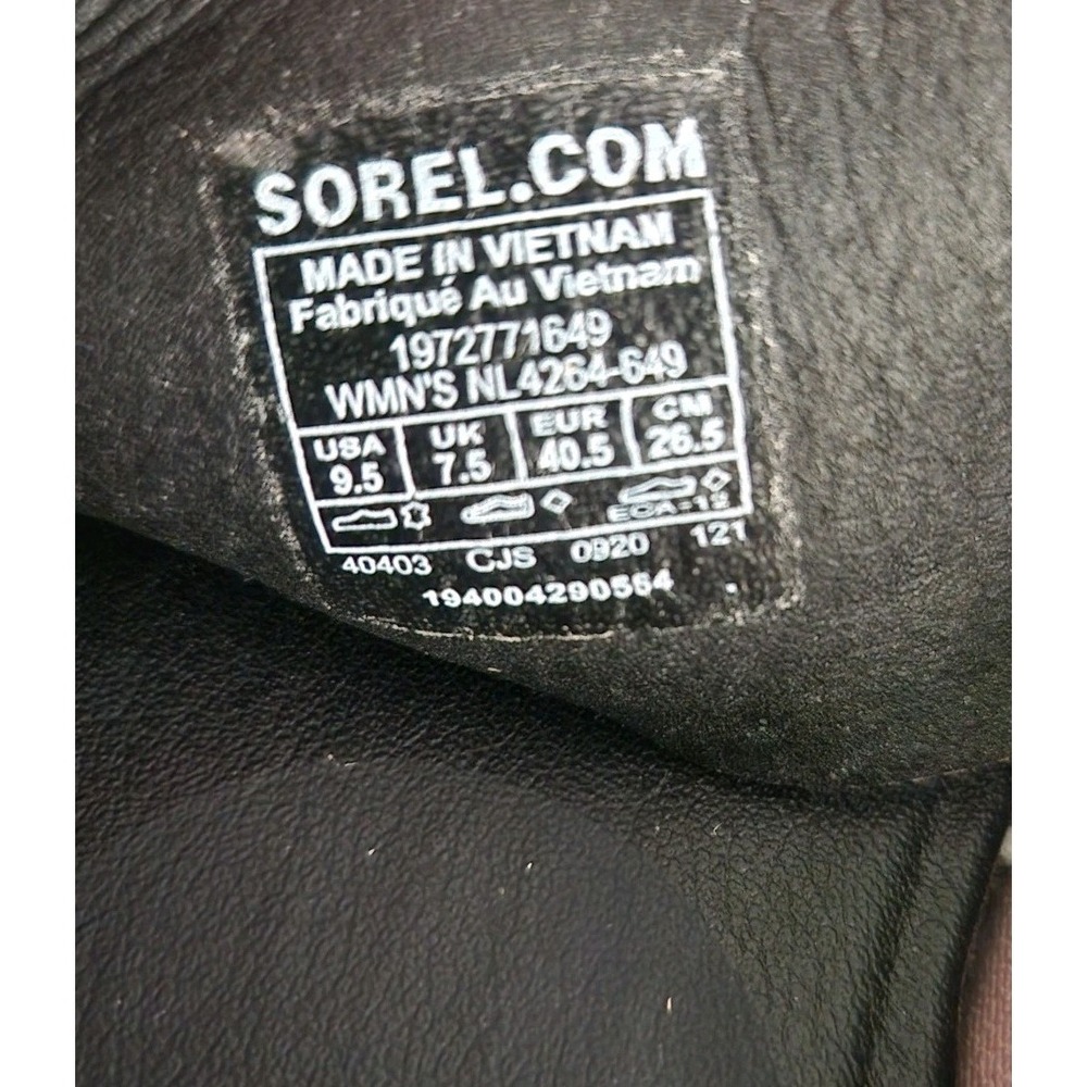 Sorel Ella II Slide Mauve Vapor Sandal Flats Snake Print Leather Women's 9.5 - Picture 5 of 7